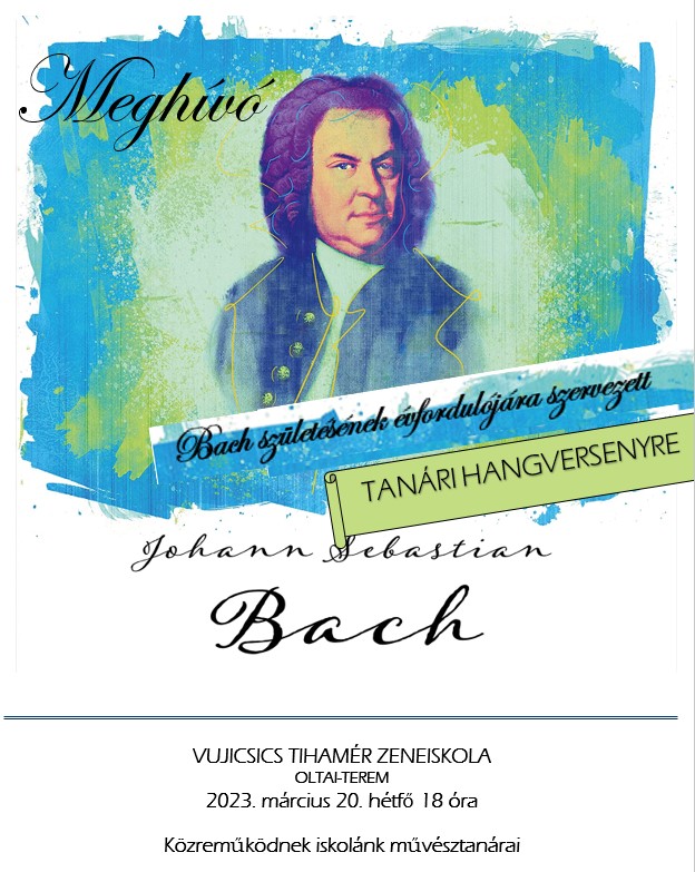 Bach tanári Hangverseny